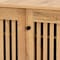 Baxton Studio Fernanda Modern and Contemporary Oak Brown Finished Wood 3-Door Shoe Cabinet 189-11990-ZORO - alternate 6